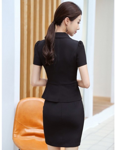 Skirt Suits Elegant White Slim Fashion OL Styles Women Business Suits With Tops and Skirt For Ladies 2019 Spring Summer Femal...