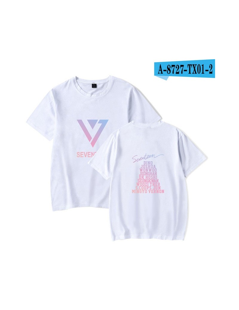 T-Shirts SEVENTEEN kpop Summer Casual T-shirt Men/Women Short Sleeve Fashion Printed tshirt SEVENTEEN Cool Tee shirts Streetw...