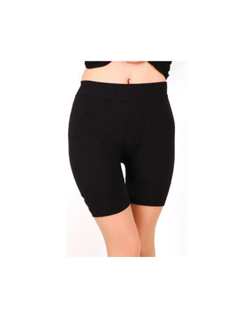 Women Casual Solid High Waist Seamless Slip Shorts Button Mini All Seasons Casual etc Panties - B - 434162246298-4