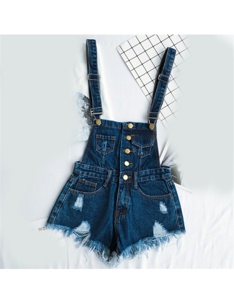 Rompers 2019 Hot Vogue Women Clothing Denim Playsuits Cotton Strap Rompers Shorts Loose Casual Overalls Shorts Rompers Female...