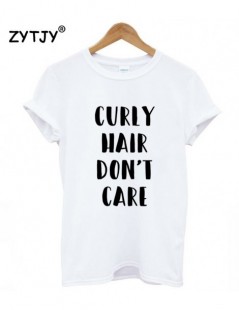 T-Shirts Curly Hair Don't Care Letters Print Women tshirt Casual Cotton Hipster Funny t shirt For Girl Top Tee Tumblr Drop Sh...