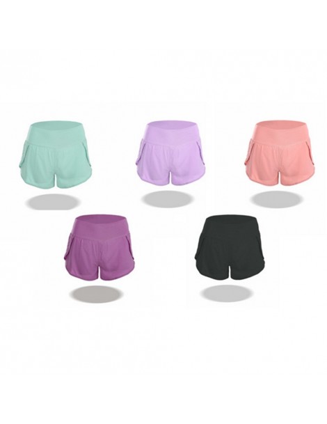 Shorts Women's Shorts Fake Two Pieces High Elasticity High Waist Shorts Breathable Workout Fitness Women's Summer Shorts - Gr...