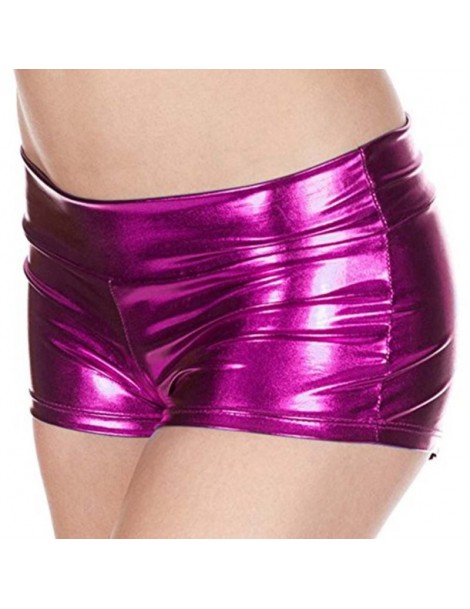 Shorts PU Women Summer Short Trouser Funny Imitation Leather Flat Angle Women Fashion Sexy Shorts - PX0926J - 5O111185385616-...