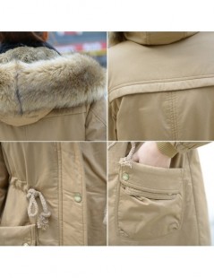 Parkas 2019 Winter Jacket Women Wadded Jackets Female Outerwear Winter Hooded Coat Cotton Padded Fur Collar Parkas Plus Size ...