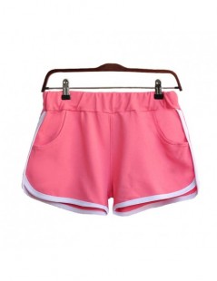 Shorts New Summer Women Sports Shorts Gym Workout Waistband Skinny Short Cotton Casual soft pantalones cortos mujer - Blue - ...