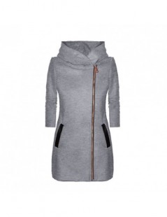 Hoodies & Sweatshirts Autumn Winter Women Hooded Coat With Hat Long Sleeve Thicken Overcoat Warm Zipper Jacket Outwear TH36 -...