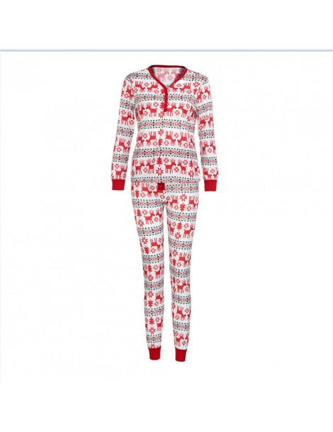 Women's Sets Fashion Family Matching Christmas Pajamas Long Sleeve Tops Pants Sleepwear Set Parent-Child Homewear GM - Father...