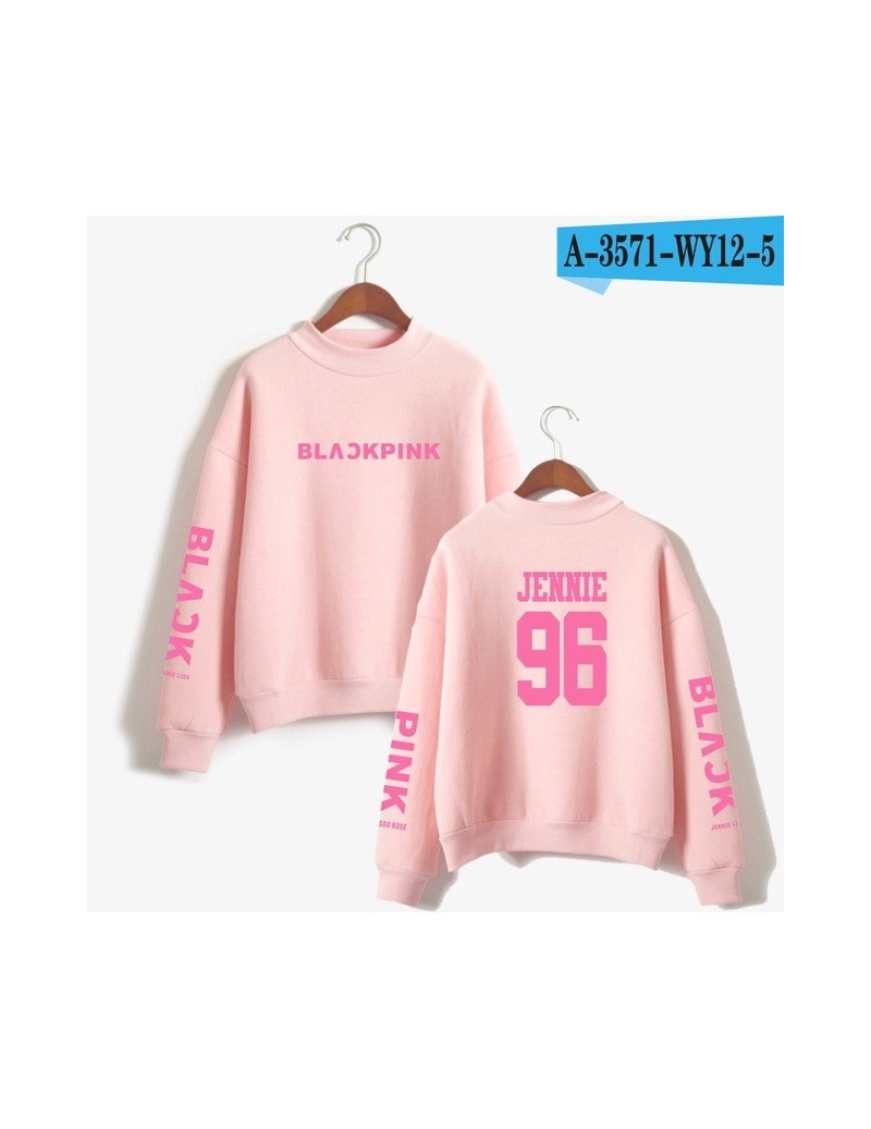 Hoodies & Sweatshirts 2018 BLACKPINK Girl's Group Kpop cotton Oversize Turtlenecks Hoodies Sweatshirts Women tracksuit Casual...