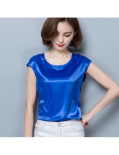 Blouses & Shirts Women Blouses Casual OL Silk Blouse Summer Loose Basic Satin Shirt Work Wear Blusas Feminina Tops Shirts Plu...