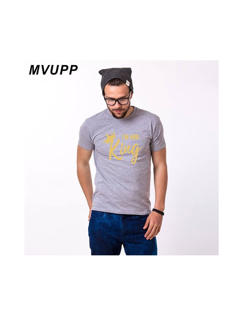 couple t shirt for husband and wife lovers king queen clothes funny tops tee femme casual men women dress 2019 ulzzang haraj...