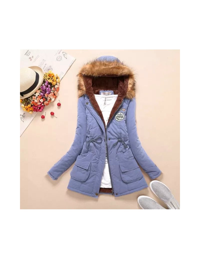 new winter military coats women cotton wadded hooded jacket medium-long casual parka thickness plus size XXXL quilt snow out...