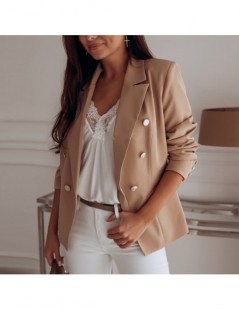 Blazers Blazers Women 2019 Fashion Spring Autumn Casual Jacket Female Office Lady Slim Suit Button Business Notched Blazer Co...