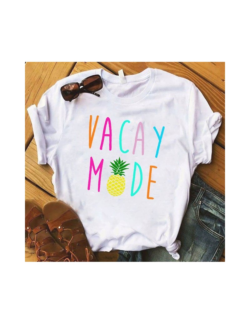 Pineapple fruits Clothing T-shirt Fashion Female Tee Top Graphic T Shirt Women Kawaii Camisas Mujer Clothes 2019 - 1111 - 5Z...