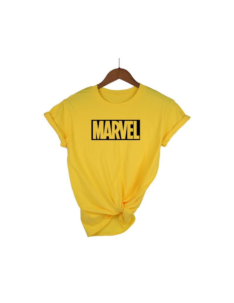 T-Shirts New Fashion Marvel Short Sleeve T-shirt women Superhero print t shirt O-neck comic Marvel shirts tops women clothes ...