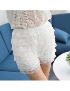 Shorts 1Pcs Fashion Summer Women Casual Mid-waist Shorts Sexy Lace Sheer Floral Hollow Out Hot Girl Elastic 8 Floors Shorts 2...