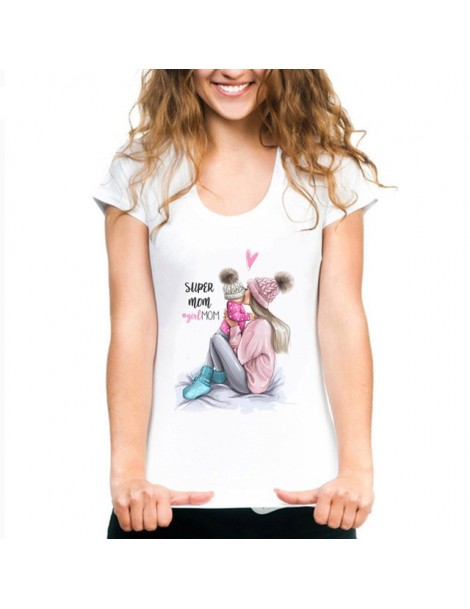 T-Shirts Mommy's Love Female T-shirt Super Mama Print Women's Clothing 2019 Vogue Print T Shirt Female Tshirt Cotton Short Sl...