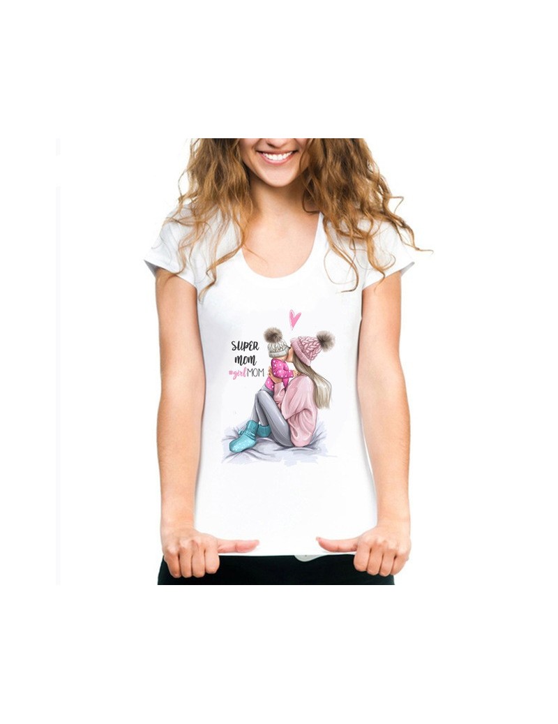 Mommy's Love Female T-shirt Super Mama Print Women's Clothing 2019 Vogue Print T Shirt Female Tshirt Cotton Short Sleeve Top...