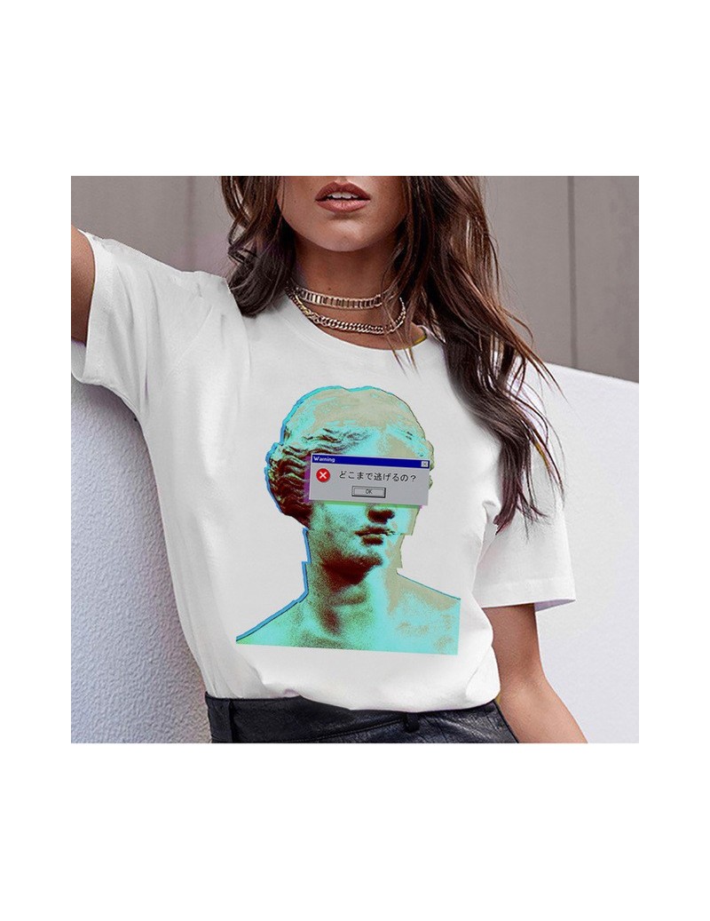 T-Shirts vaporwave aesthetic t shirt Graphic t-shirt women harajuku female femme 2019 tee shirt hop korean top tshirt summer ...