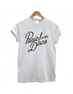 T-Shirts Panic At The Disco Letter Printed T-shirt Women Short Sleeves Fashion Summer Tops Streetwear Women Tshirt Cotton Fun...