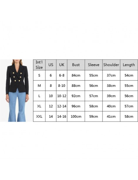 Blazers Women Ladies Long Sleeve Slim Blazer Suit Coat Work Jacket Formal Suit Plus Size - Khaki - 5L111256310228-3 $23.05