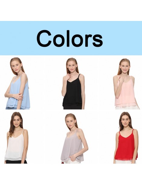 Camis Tank Top Women Chiffon Blouses 2019 New Summer Sleeveless Shirt 2018 Floral Flower Cami Loose Female Top Vest Ladies Wo...