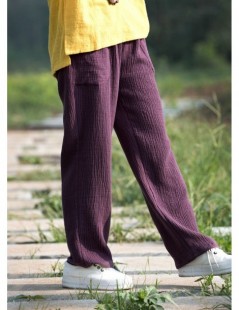 Pants & Capris Women's Fashion comfortable cotton linen pants Plus size women pleated Autumn pants with pockets big size pant...