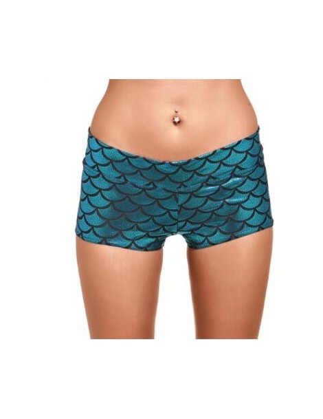 Shorts New Digital Printing Fish Scale Leisure Shorts Summer Loose Shorts Ladies Out Street Casual Pattern Shorts - 8073 B - ...