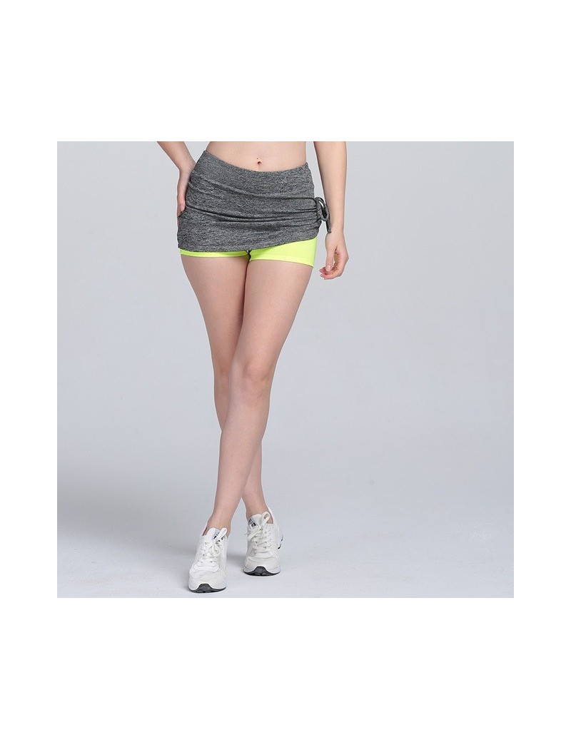 Shorts Spring and Summer New Kind of Women's Outdoor Sports Shorts Korean Yoga Fitness Pants Skirt Fake Two Pants - Black - 5...