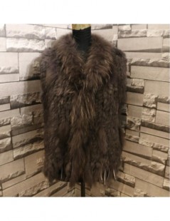 Faux Fur high quality Hot Sale Retail/wholesale Raccoon Dog Fur Collar Trim Women Knitted Natural Rabbit Fur Vest Gilet/waist...