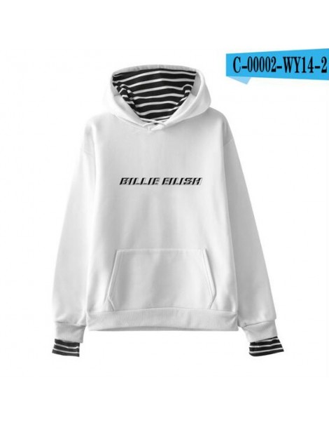 Hoodies & Sweatshirts Billie Eilish Fake Two Pieces Hoodies Sweatshirt Fashion 2019 New Style Hooded Outwear Harajuku Men/Wom...