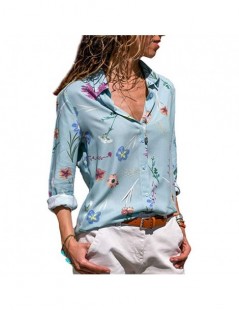 Blouses & Shirts women shirts blouse women plus size chiffon blouse flower/strip printed loose long sleeve 2019 summer new fu...