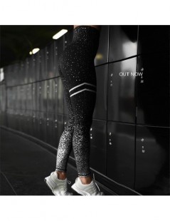 Leggings High Waist Fitness Leggings Women Workout Gold Print Leggings Female Activewear Leggins Sportswear Jeggings - Pink -...