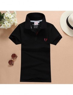 Polo Shirts size S-4XL women polo shirt 2017 spring summer cotton ladies short sleeve tee female turn-down collar Embroidery ...