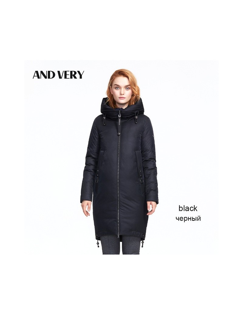 2019 Winter new arrival winter coat women with thick cotton long fashion down jacket woman hooded oversized zipper 9830 - bl...