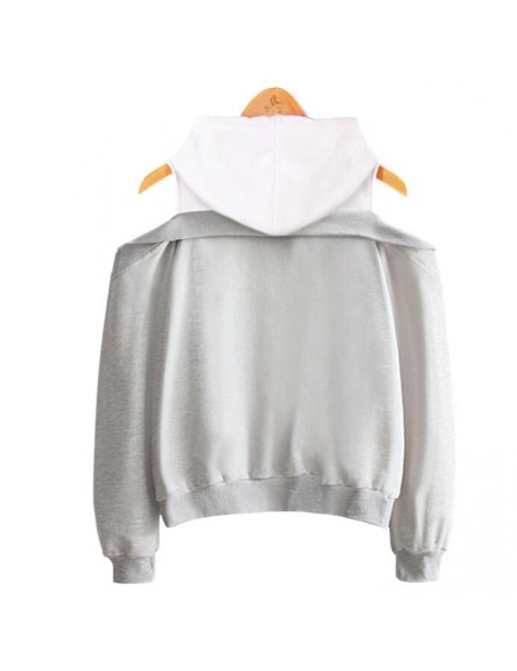 Hoodies & Sweatshirts Autumn New fashion Strapless shoulder fake two-piece hooded sweatshirt women - Pink - 4H3069079834-3 $2...