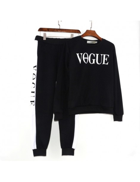Women's Sets New 2019 Women 2 Piece Clothing Set Casual Fashion Vogue Sweatshirt+Long Pants Tracksuit for Women Hoodie Suit -...