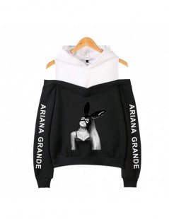Hoodies & Sweatshirts 2018 NEW Ariana Grande fashion Sweatshirts Women Sleeve Off-Shoulder Exclusive Women Album sala hot aut...