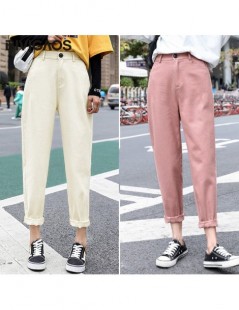 Pants & Capris 2019 Spring New Womens Cotton Harem Pants Overalls Button Korean Hiphop Loose Casual Cargo Pants Vintage Radis...