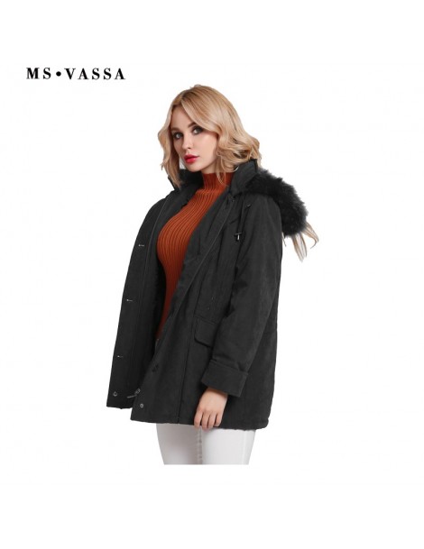 Jackets Jackets Women 2019 New Winter Spring Coats Plus size 5XL 6XL detachable hood fake fur turn-down collar ladies outerwe...