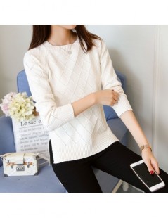 Pullovers Sweater female Pullovers autumn of 2019 new sweater women's long sleeved Pullover female loose knit short shirt coa...