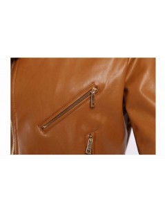 Jackets 2017 Spring Leather Jacket Women Faux Leather Jacket Brown Motorcycle Biker Belted Short Coats Black Pink Coat Jacket...