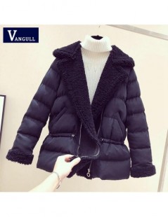 Parkas 2019 Women Winter Coat New Parkas Fur Collar Thick Cotton Padded Jacket Coats Womens Outwear Parka Slim Wadded Jackets...