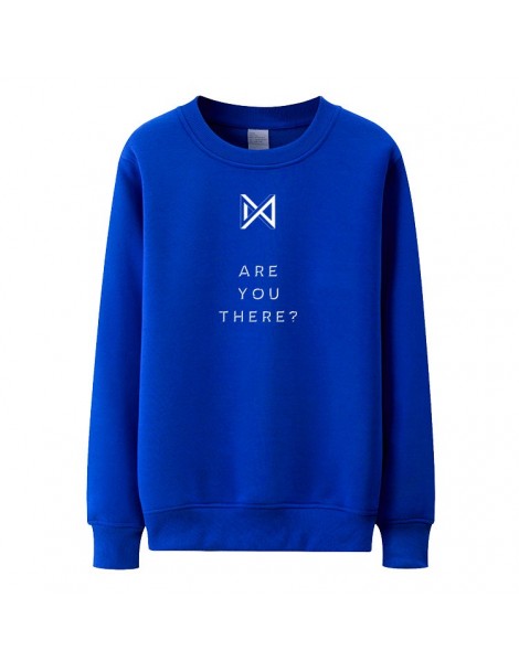 Hoodies & Sweatshirts Monsta x new album are you there same printing o neck pullover sweatshirt kpop fans unisex thin loose h...