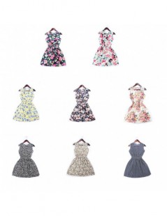 Dresses Women Summer Dress 2019 Casual Elegant Dress Chiffon Dot Floral Printed Sleeveless Vest For Women Ladies Dresses - 7 ...