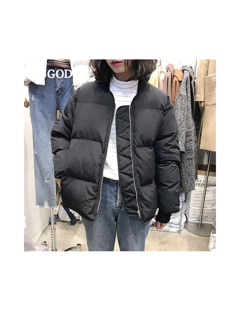 New Thick Women Jacket Coat Long Sleeve Solid Cotton Coat Casual Zipper Warm Winter Clothes Fashion Snow Wear veste femme - ...