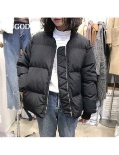 Parkas New Thick Women Jacket Coat Long Sleeve Solid Cotton Coat Casual Zipper Warm Winter Clothes Fashion Snow Wear veste fe...