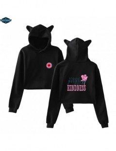 Hoodies & Sweatshirts Frdun Tommy Harry Styles Treat People With Kindness Cat Sexy Hoodies Ladies Women Sexy Exposed Navel Ho...