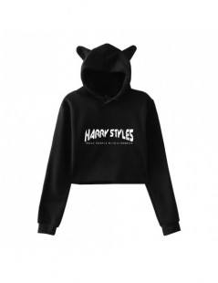Hoodies & Sweatshirts Frdun Tommy Harry Styles Treat People With Kindness Cat Sexy Hoodies Ladies Women Sexy Exposed Navel Ho...