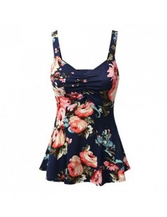 Tank Tops Women's Fashion Sexy Floral Printed Casual Loose Sleeveless Tank Top Plus Size - Pink - 4W3031277724-4 $12.59