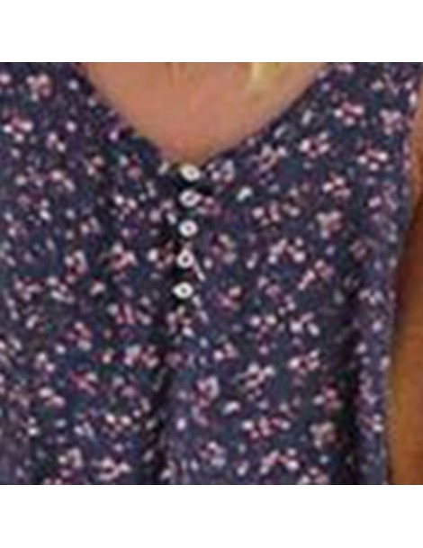 Dresses Summer Floral Dress Women Fashion Print Sweet Elegant Boho Travel Casual Beach Robe Loose Sleeveless Ladies Blue Midi...
